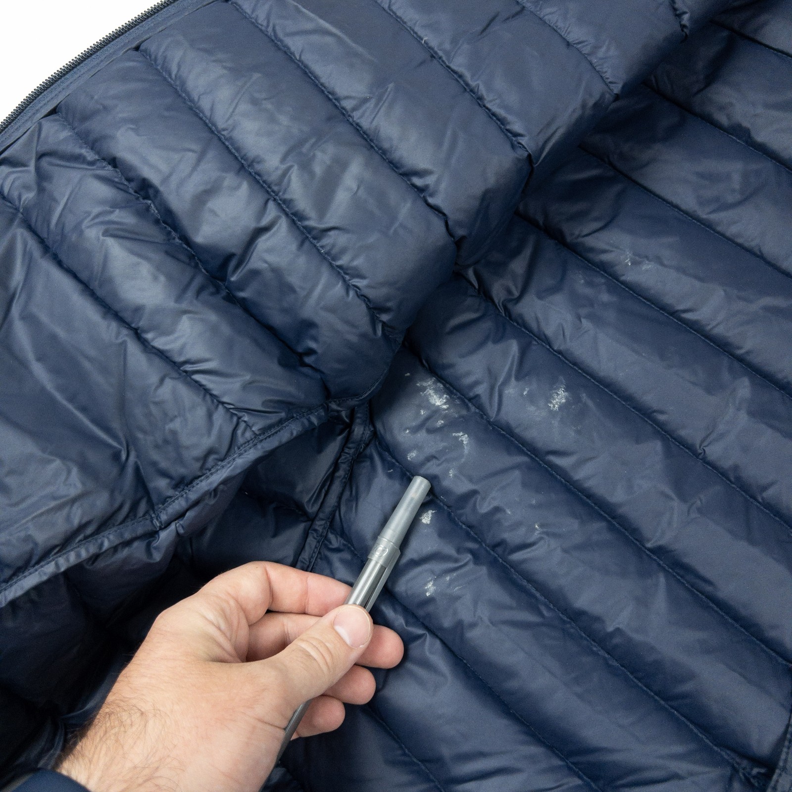 Peak Performance Down Puffer Jacket Men's Large Blue Frost DH Pertex Quantum Zip