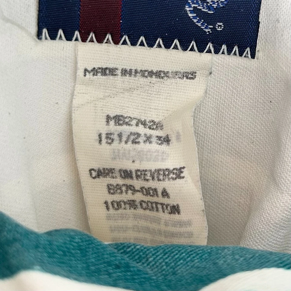 Wrangler Brushpopper Shirt Mens Size 15½-34 Striped Long Sleeve Cowboy Rodeo VTG - Image 4 of 4