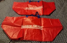 2 Harbor Freight Red Shopping Packing Bags - XXL  21½ x 14 x 13¾ 19 gallon 55 lb
