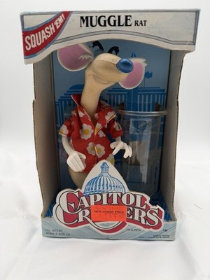 1992 Kenner Capitol Critters Muggle Rat Figure w/ Box & Cup TV Show Toy Rare