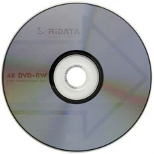 10-Pak RIDATA =4X SPEED= Logo-top DVD+RW Media in Shrinkwrap