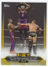 THE STREET PROFITS 2020 TOPPS WWE NXT GOLD PARALLEL /10