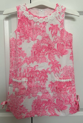 NWT Lilly Pulitzer Little Lilly Classic Shift PB Anniversary Toile Sz 6 FreeShip - Picture 2 of 17