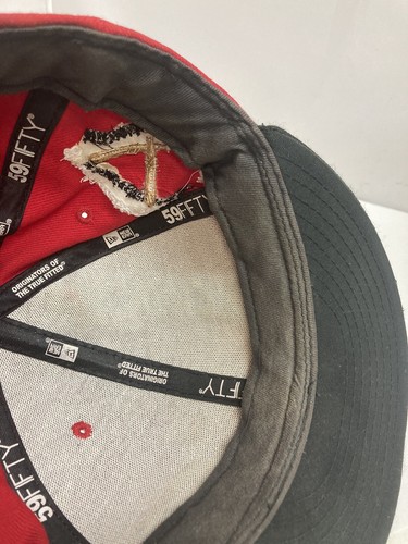 Gorra New Era MLB Cincinnati Reds 1869 59Fifty ajustada 7 1/4 3D bordada - Imagen 12 de 13