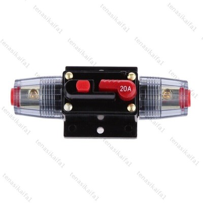 DC 12 Volt Inline Sicherungsautomat 20A Manueller Reset Schalter Auto