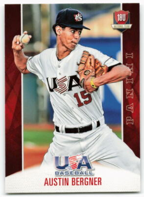 2015 Austin Bergner Panini USA Baseball Rookie