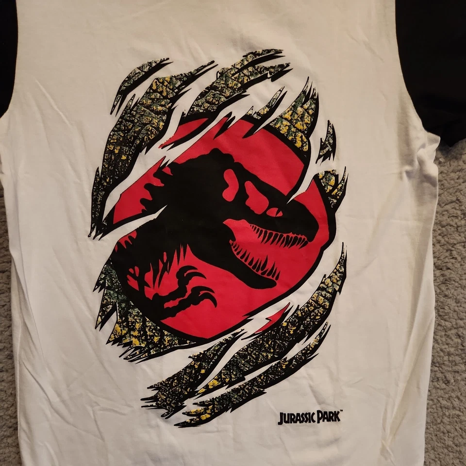 Camiseta Jurassic World Jurassic Park masculina tamanho 16 nova com etiquetas - Imagem 2 de 4