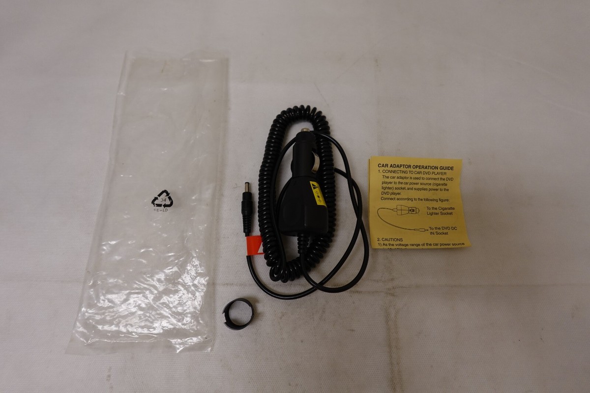 Portable DVD TFT Player Automotive Cigarette Lighter Power Supply Adapter -  NOS