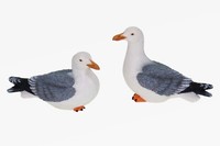 Poly MöWe 2Fach LäNge 7 Cm Polyresin Tier Miniatur Figur
