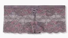 Torrid  Slate Grey  Purple Lace Lattice  cheeky panty  sz 1x 2x 4x PLUS