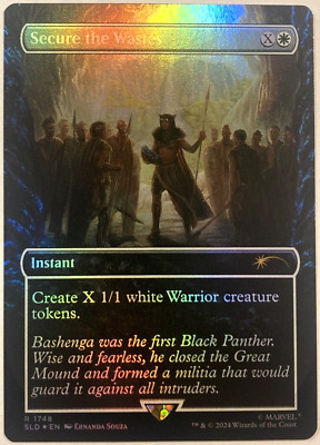 MTG Secure the Wastes RAINBOW FOIL Secret Lair Drop X Marvel 1748 NM