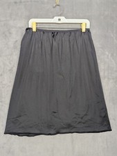 Vtg Slip Size XL Length 24" Black Nylon Slit Vassarette classic Decorative Trim