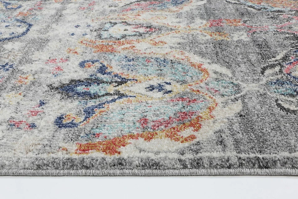Reigate Colourful Ornate Oriental Transitional Rug 80x300cm **FREE DELIVERY** - Image 3 of 4