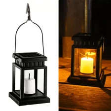 LED Solar Lantern Hanging Lights Outdoor Yard Patio Garden Waterproof Decor Lamp