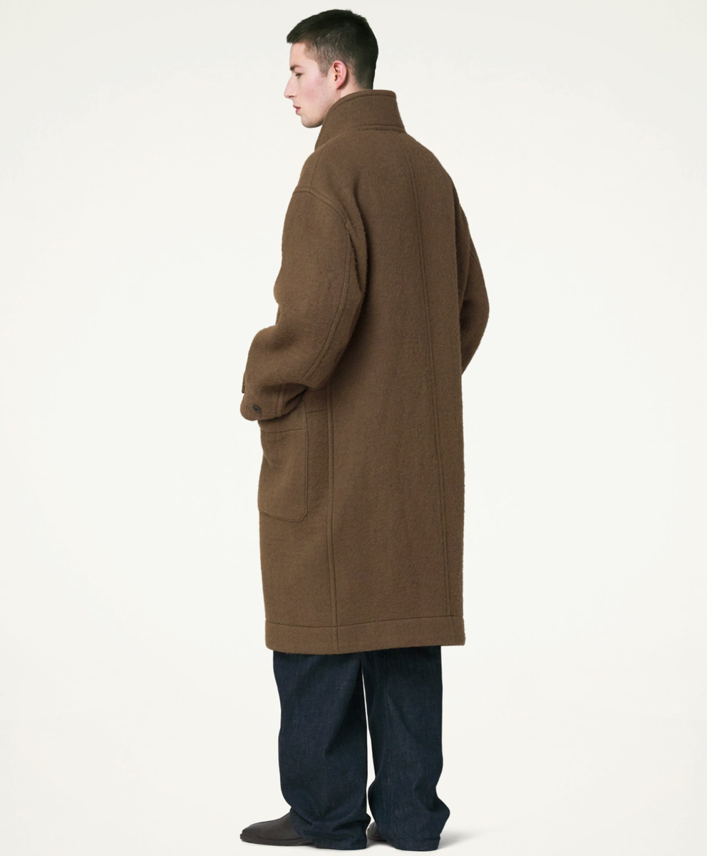 lemaire mens camel brown wool duffle coat size 44 | eBay UK