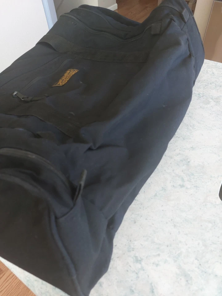 Винтажный черный холщовый рюкзак и спортивная сумка Eddie Bauer с надписью 26 дюймов L X 13 дюймов W - Изображение 4 из 4