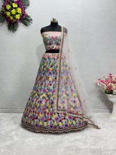 WEDDING WEAR RECEPTION INDIAN LEHENGA CHOLI WITH DESIGNER DUPATTA FOR WOMEN