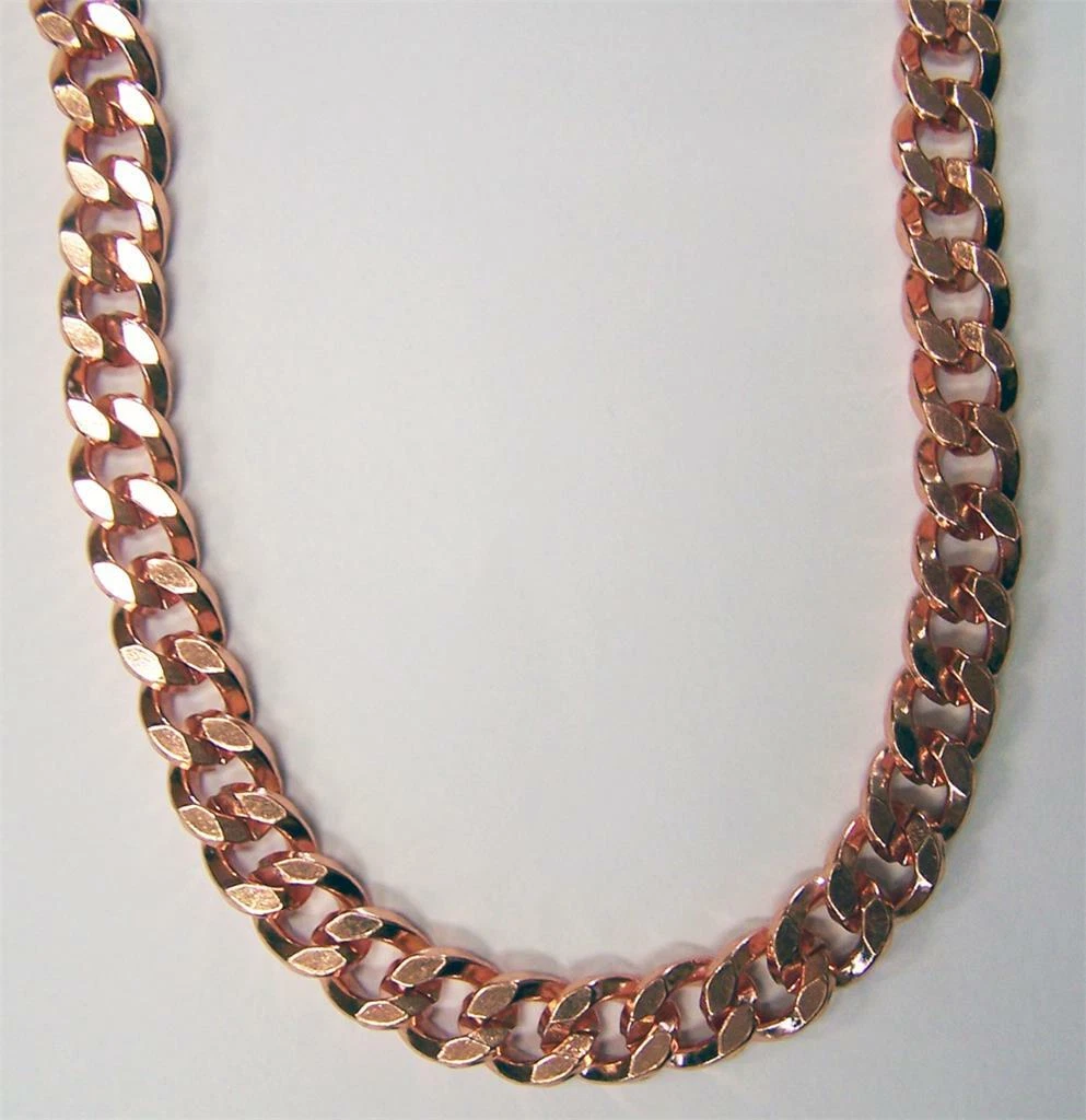 HEAVY MENS LINK PURE COPPER 24 INCH NECKLACE jewelry metal new linked JL576