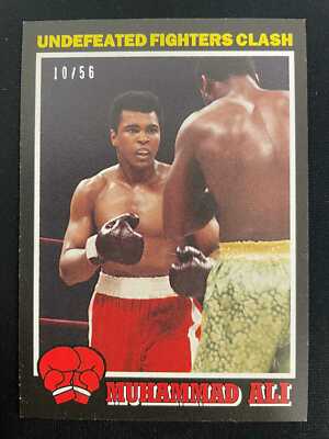 MUHAMMAD ALI 2021 TOPPS THE PEOPLE'S CHAMP UNDEFEATED FIGHTERS BLACK /56 *1843