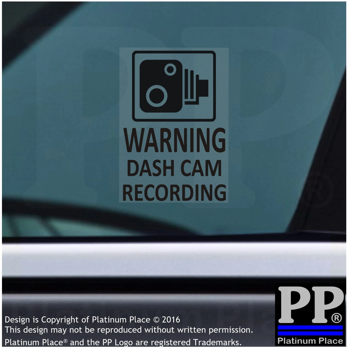 Dash Cam Warning Stickers