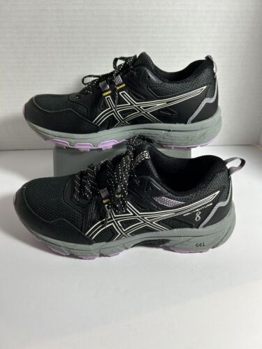 ASICS Gel-Venture 8 schwarze Damenwanderschuhe Größe 6 1012A708 ~ NEUWERTIG ~ - Bild 2 von 8