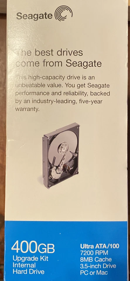SEAGATE Barracuda ST3400832A-RK 400gb 7200rpm Upgrade Kit Internal Hard Drive - Image 3 of 4