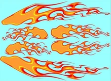 Flames #1 1:24 1:25 Scale STS 408 Model Decals Watersliding