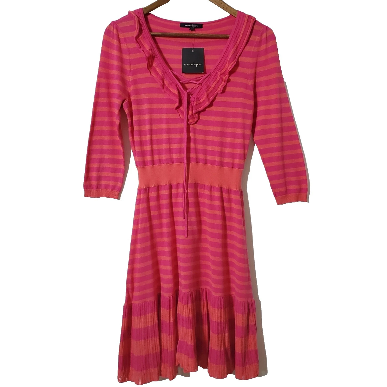 Vestidos de Suéter a Rayas Casual Nanette Lepore