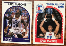 2 - 1989-90 NBA HOOPS  BASKETBALL KARL MALONE  REGULAR/ALL-STAR CARD-JUN211