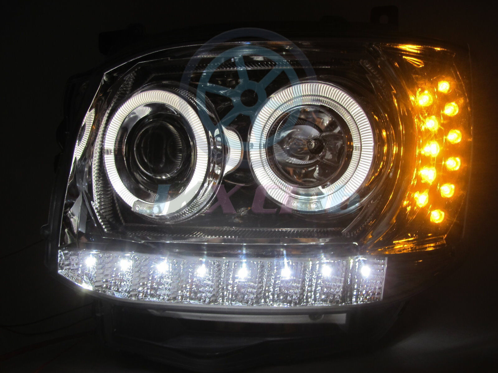 COB Angel-Eye DRL LED Projector Headlights Lamp For TOYOTA Hiace Van 2011- 2013 | eBay