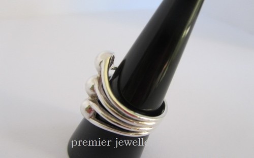 Genuine 925 Sterling Silver Ball Design Ring - Picture 4 of 4