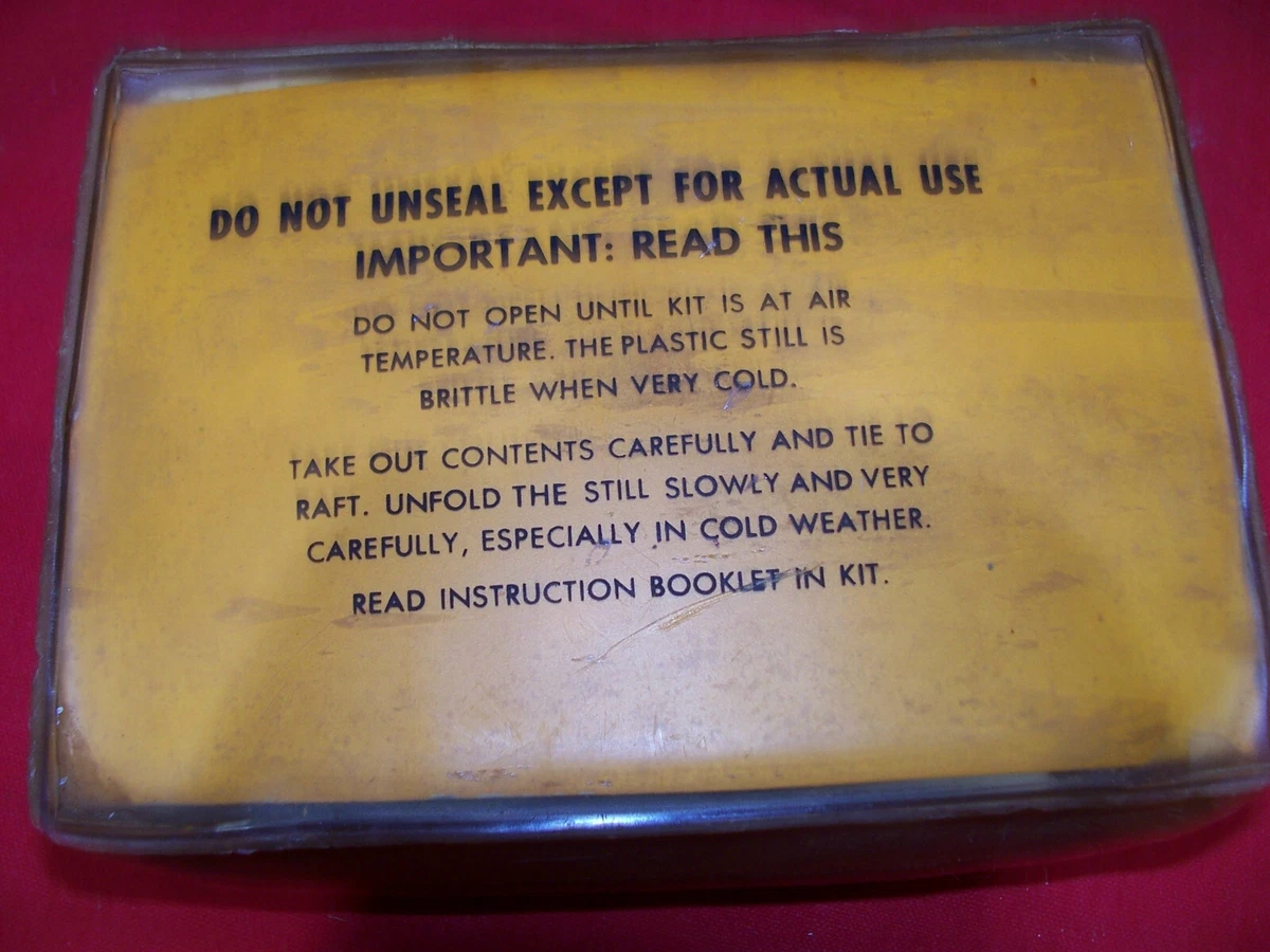Vietnam War USAF Pilots Emergency Solar Distillation Kit US Air Force  Survival | eBay