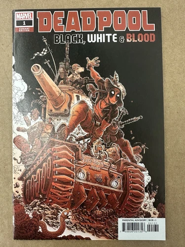 Deadpool Black White And Blood Number 1 Cover A And Variant Lot
