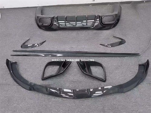 Fit For Benz GT63 2019-2021 Real Carbon Fiber Body kits Side Front Rear Bumpers - Picture 2 of 12
