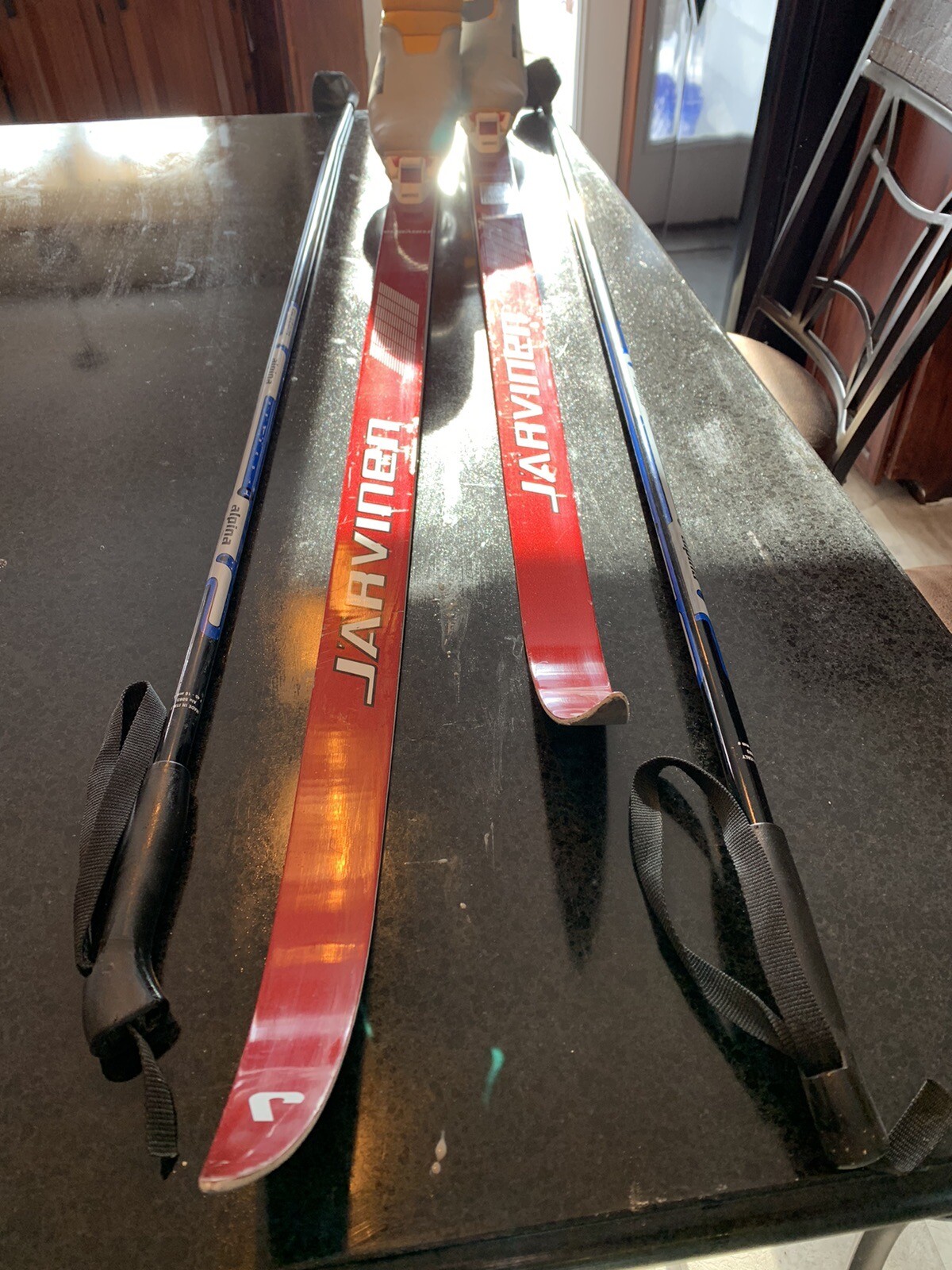 Jarvinen Waxless Cross Country Ski Package 200cm w/ Bindings, Poles Boots eBay