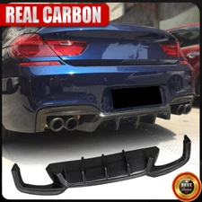 Carbon Fiber Rear Bumper Diffuser For 12-18 BMW F06 F12 F13 M6 640i 650i M Sport