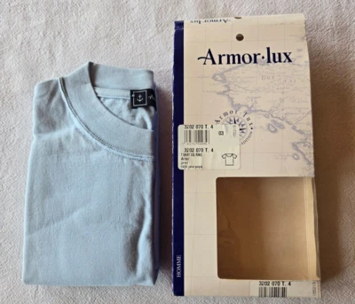 Tee shirt manches courtes bleu taille 4 marque Armor-Lux (vt) - Photo 1/4