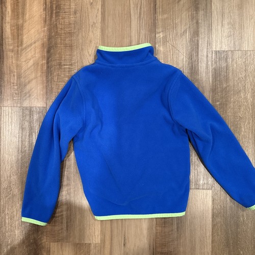 Lands End Quarter Pullover Toddler Kids Size XS 4-5 Blue Green - Picture 4 of 5