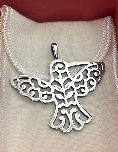 Colgante colibrí de plata de ley retirado James Avery - Imagen 6 de 12