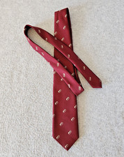 Vintage Givenchy Monsieur Silk Blend Traditional Standard Width Necktie Burgundy
