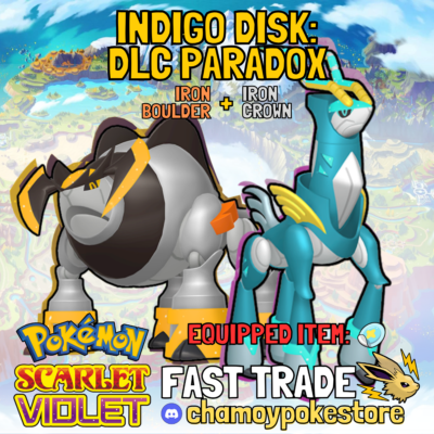 #ad ⚡ IRON BOULDER IRON CROWN ⚡ INDIGO DISK PARADOX ⚡ Pokémon Scarlet and Violet $2.49