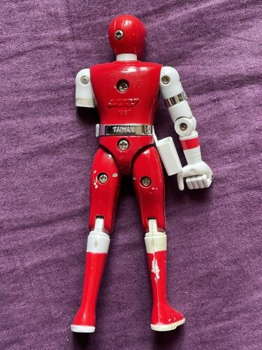 Figurine métal BIOMAN 2 Maskman rouge 1987 Bandai - Imagen 2 de 3