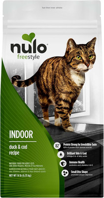 Freestyle Dry Cat Food Indoor - Duck & Cod, High Protein Grain-Free Dry Cat Food