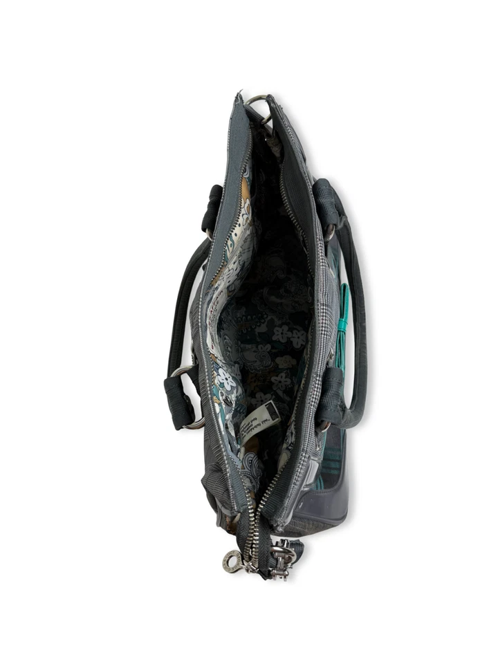 Bolso de Mano George Gina Lucy Gris Cuadros Cuadros "Bigbossaffair" Foto 4 de 4