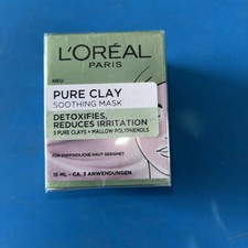  L'Oreal Paris Pure Clay Soothing & Detox Face Mask for Sensitive Skin -15ml