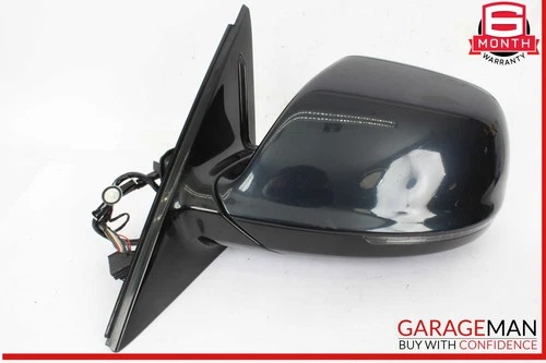 13-17 Audi Q5 Front Left Driver Side Door Rear View Mirror Blue OEM