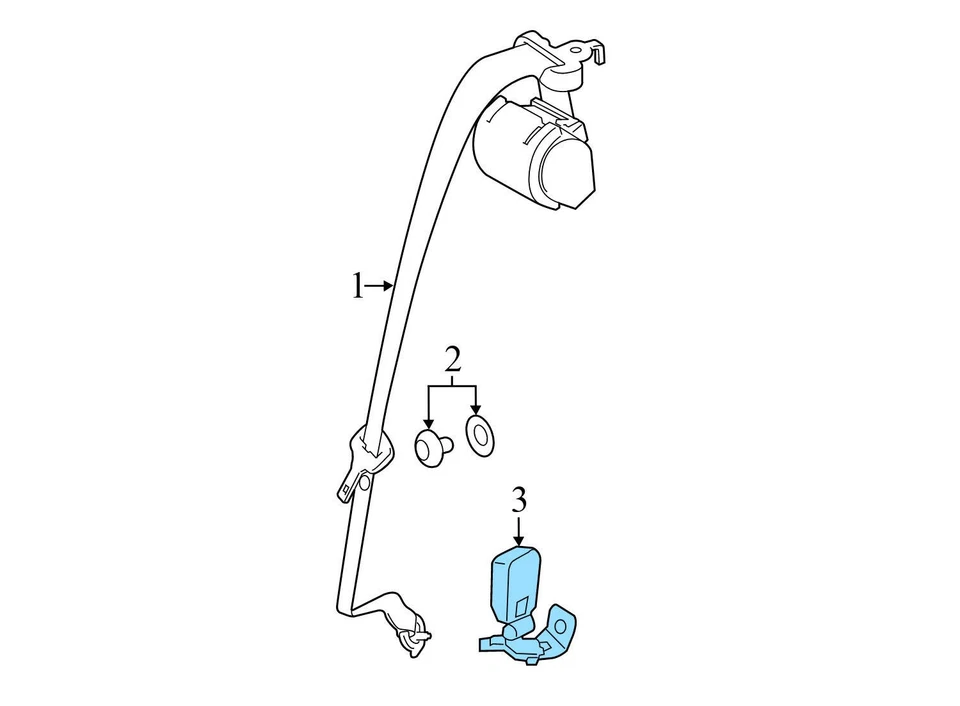 BMW 435I XDRIVE 2015-2016 - Hebilla/receptor del cinturón de seguridad trasero 7322453 Foto 3 de 4