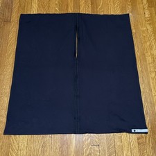 Lululemon Vinyasa Scarf Solid Black Split Half Snap Closure Casual OS