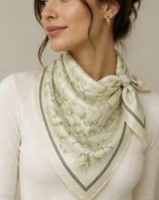 Vintage Holland Square Tulip scarf 33  X 33  