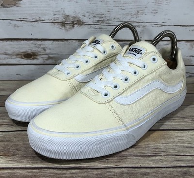 NEW VANS Ward Deluxe Afterglow White Canvas Shoes Womens Size 9.5 Comfort Casual